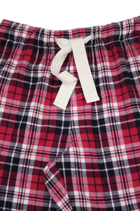 UNISEX Lounge Pant - CARNER red, black & cream check trouser