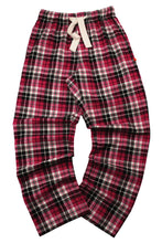 Load image into Gallery viewer, UNISEX Lounge Pant - CARNER red, black &amp; cream check trouser