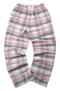 UNISEX Lounge Pant - HEATH Soft pink check trouser