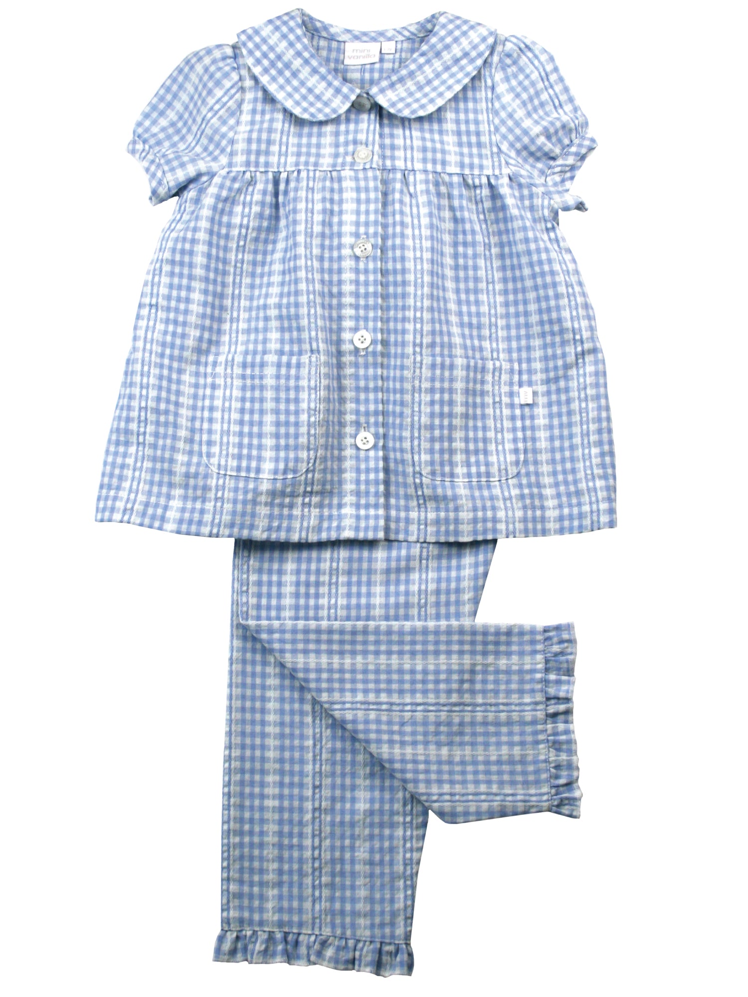 Girls discount checked pyjamas